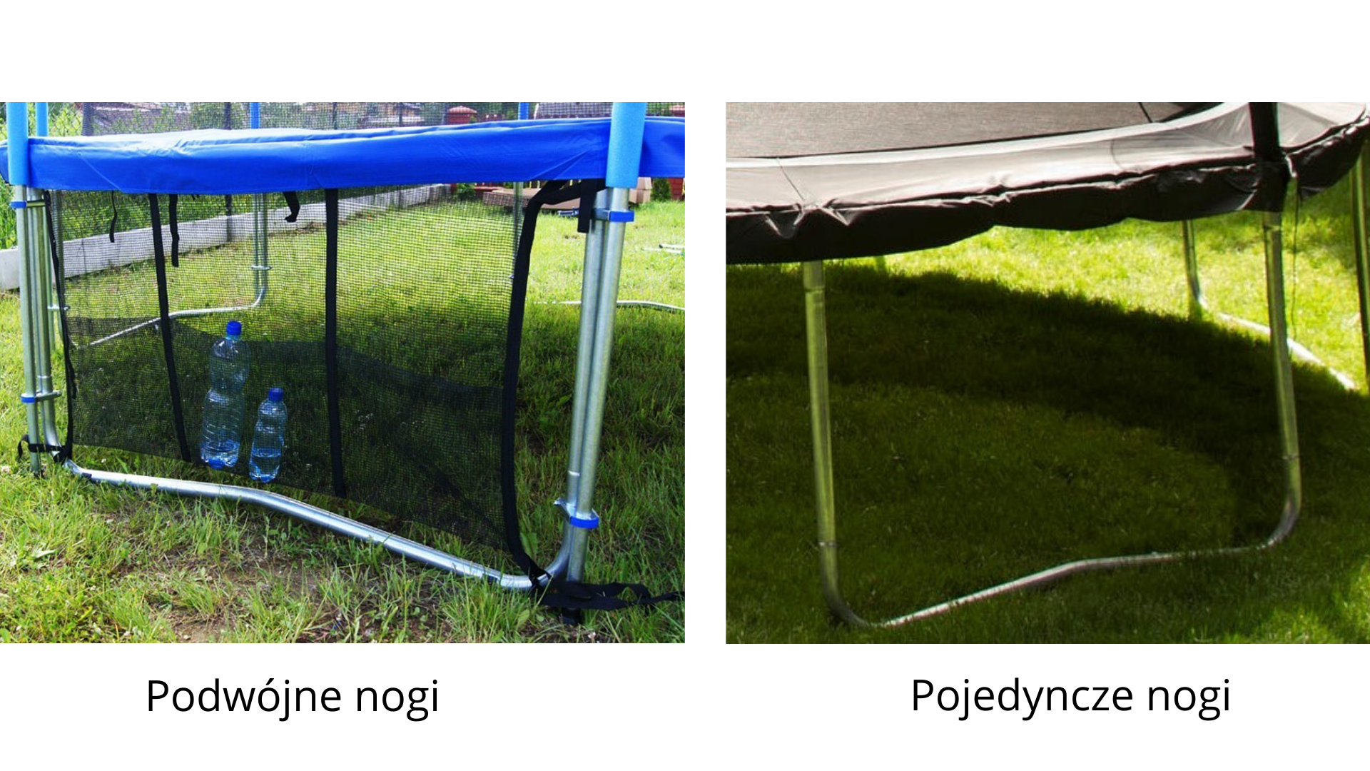 trampolina ogrodowa podwójne nogi